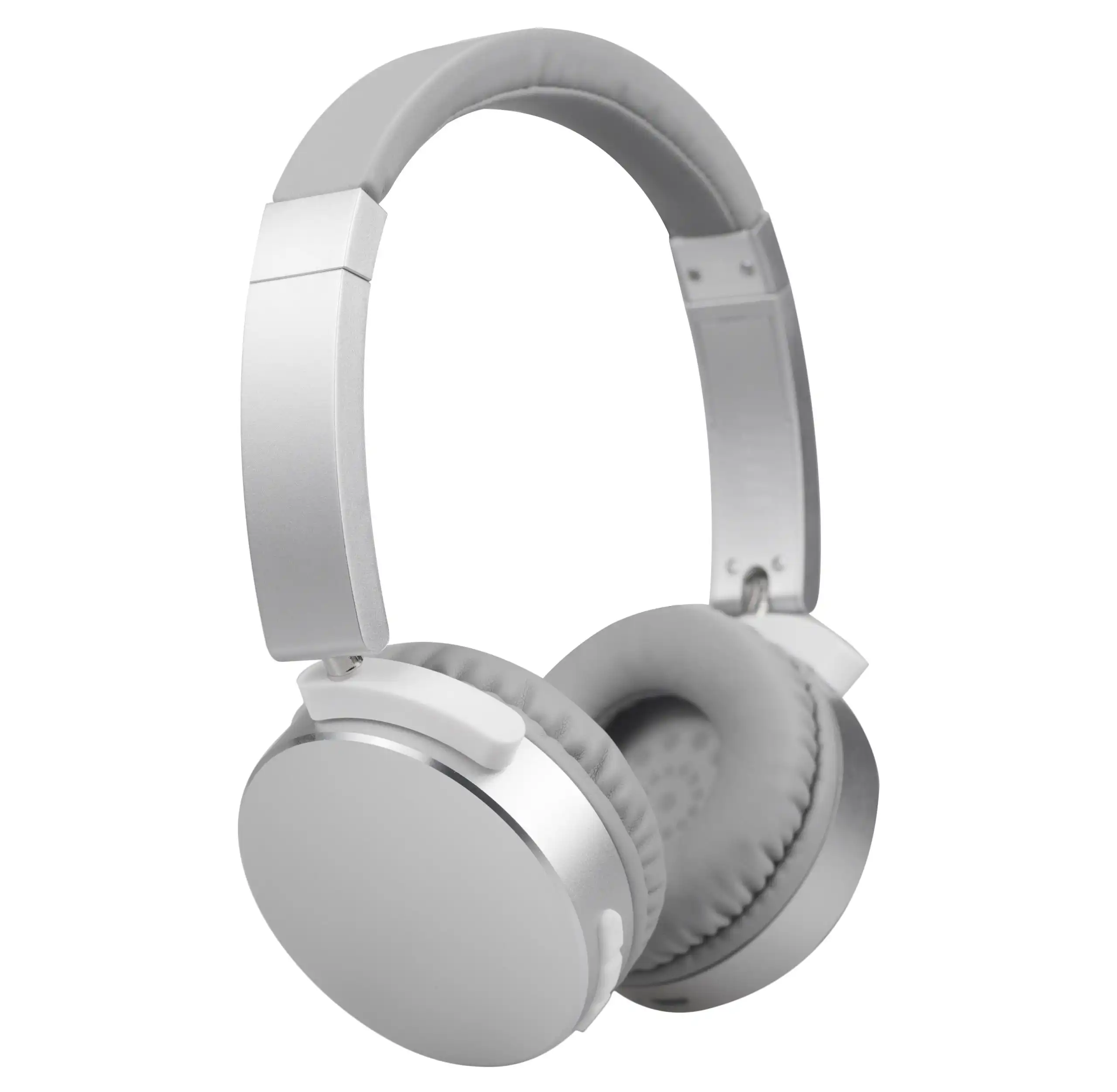 TODO Stereo Bluetooth 5.0 Headphone Earphones Rechargeable Battery Neodymium Driver - Silver