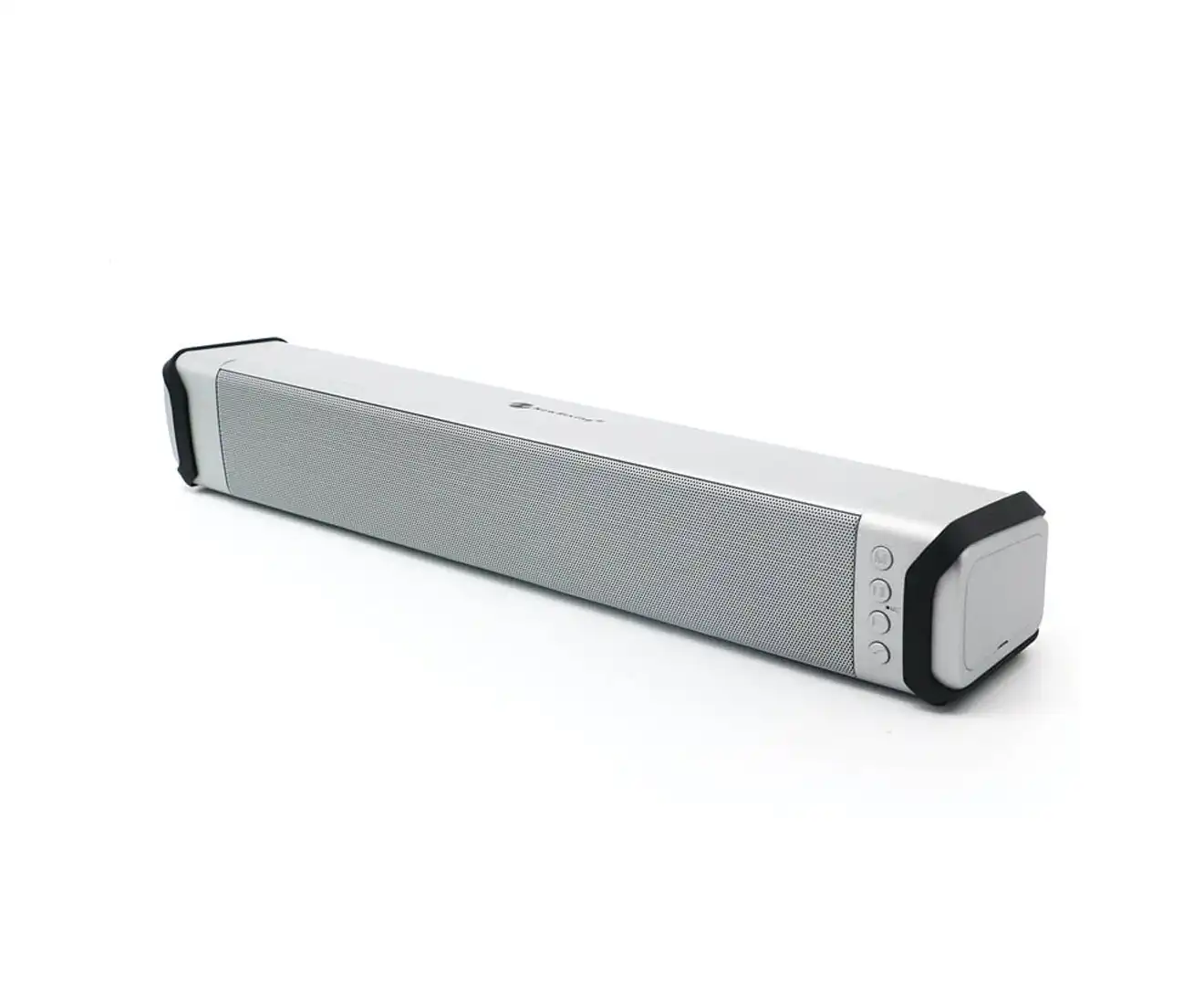 Bluetooth V2.1 Soundbar Wireless Stereo Speaker Rechargeable Led Usb Tf Silver