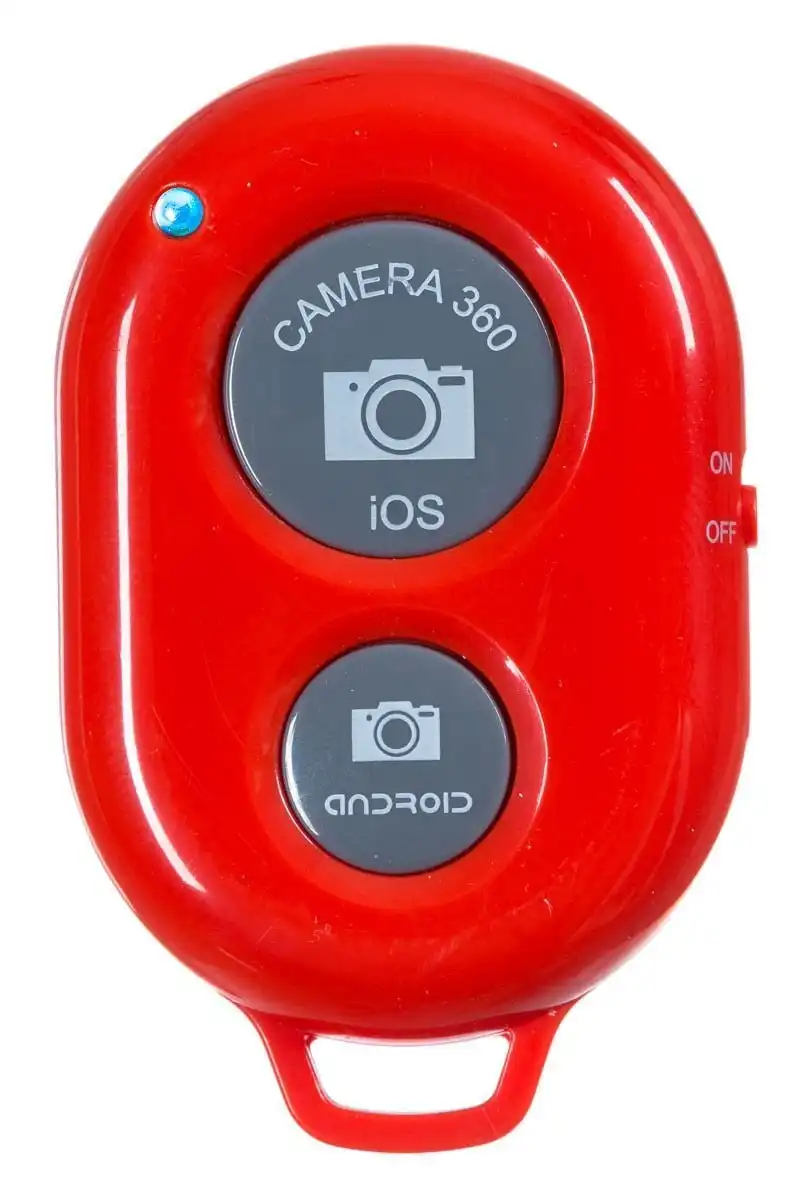 Bluetooth Camera Shutter Remote Control Self Timer Release Ios Android Red