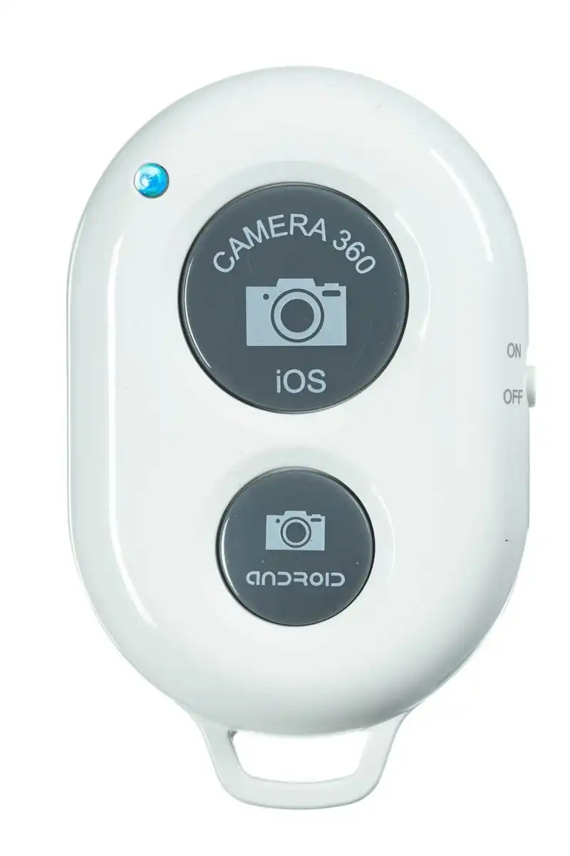 Bluetooth Camera Shutter Remote Control Self Timer Selfie Ios Android White