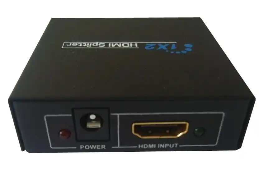 Hdmi 1 To 2F Splitter 1080P Hd Box Powered Distribution Black