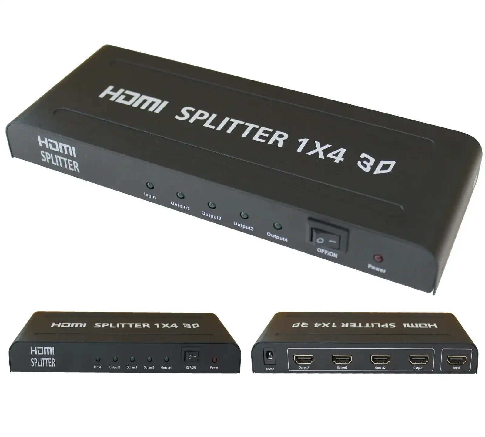 1 To 4 Hdmi Splitter Digital Amplifier Full Hd 1080P 1X4 (1 Input/4 Output) 0104