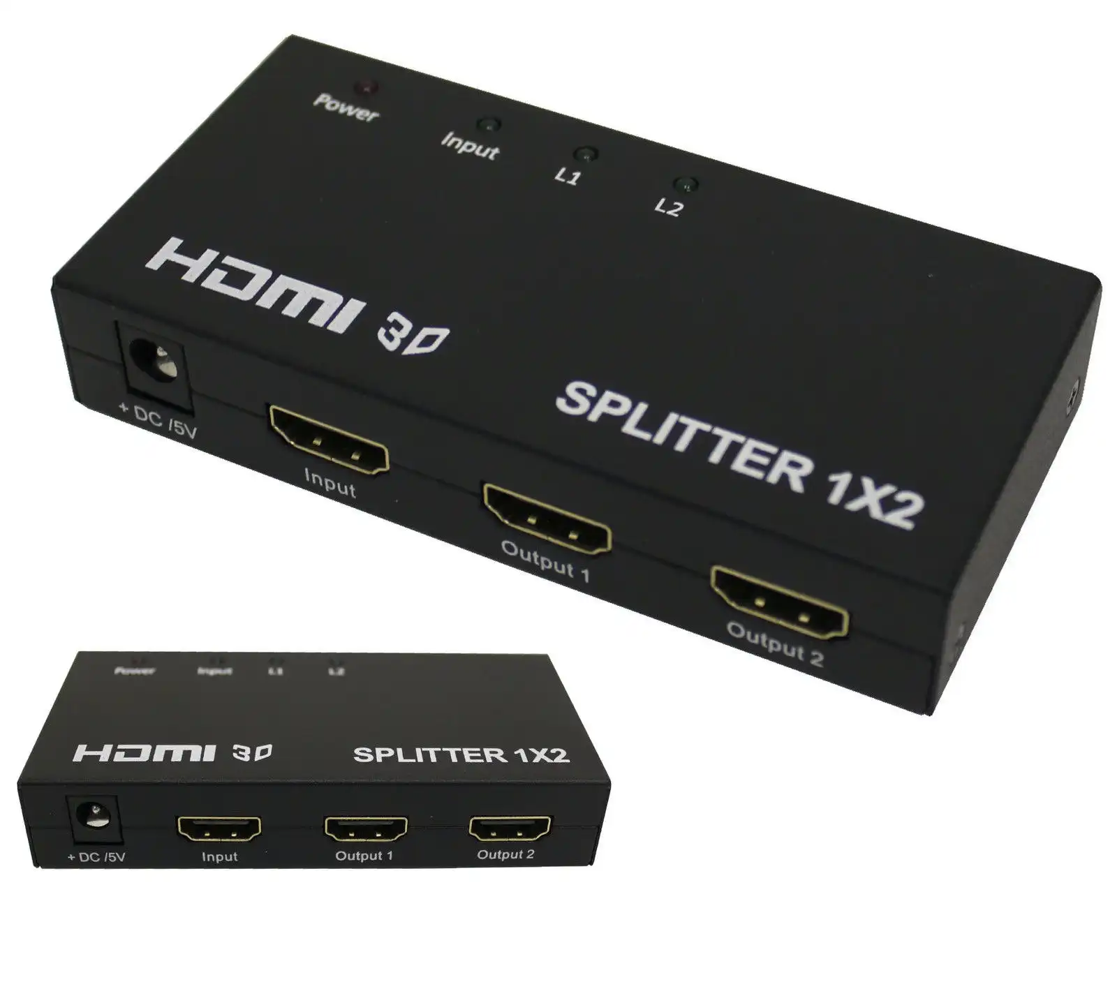 1 To 2 Hdmi Splitter Digital Amplifier Full Hd V1.3+ 1080P 1X2 (1 In / 2 Output)