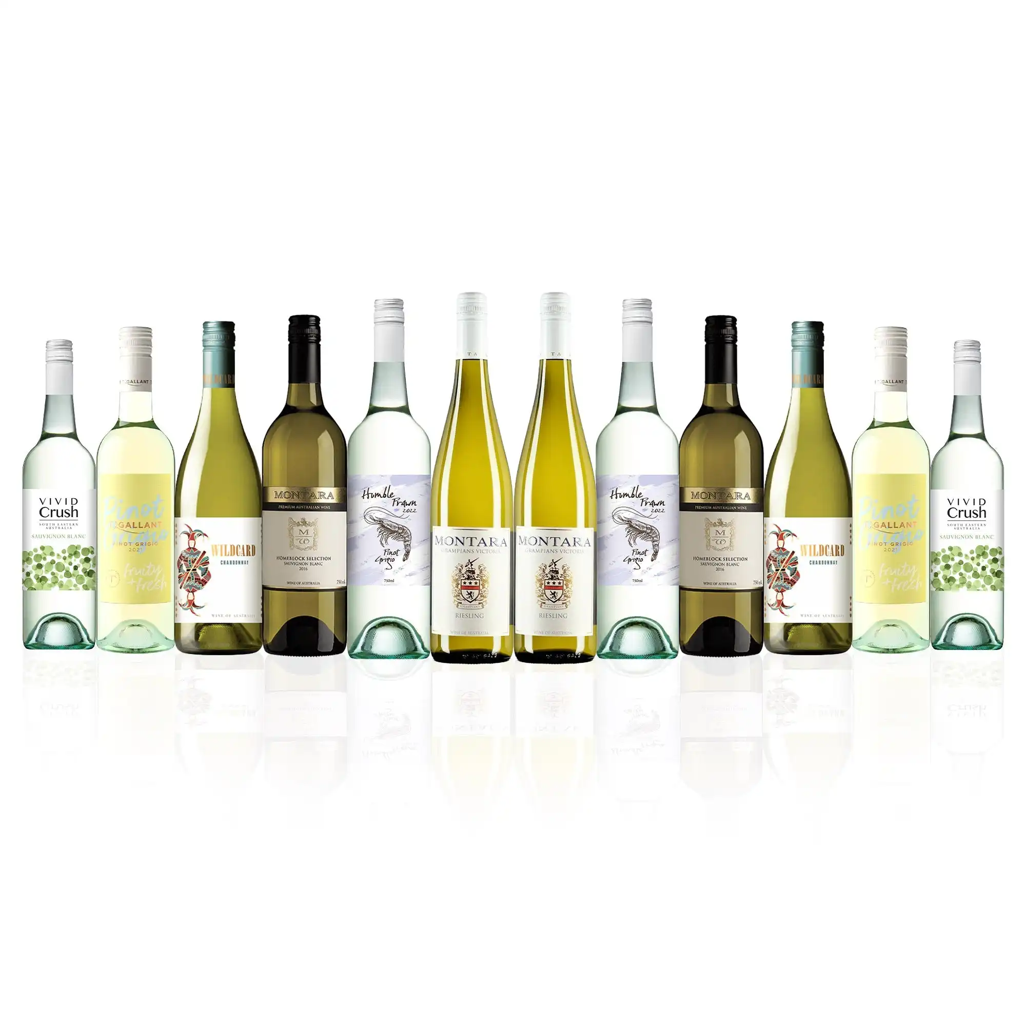 Premium Mixed Aussie White Wine Dozen 7.0 (12 bottles)