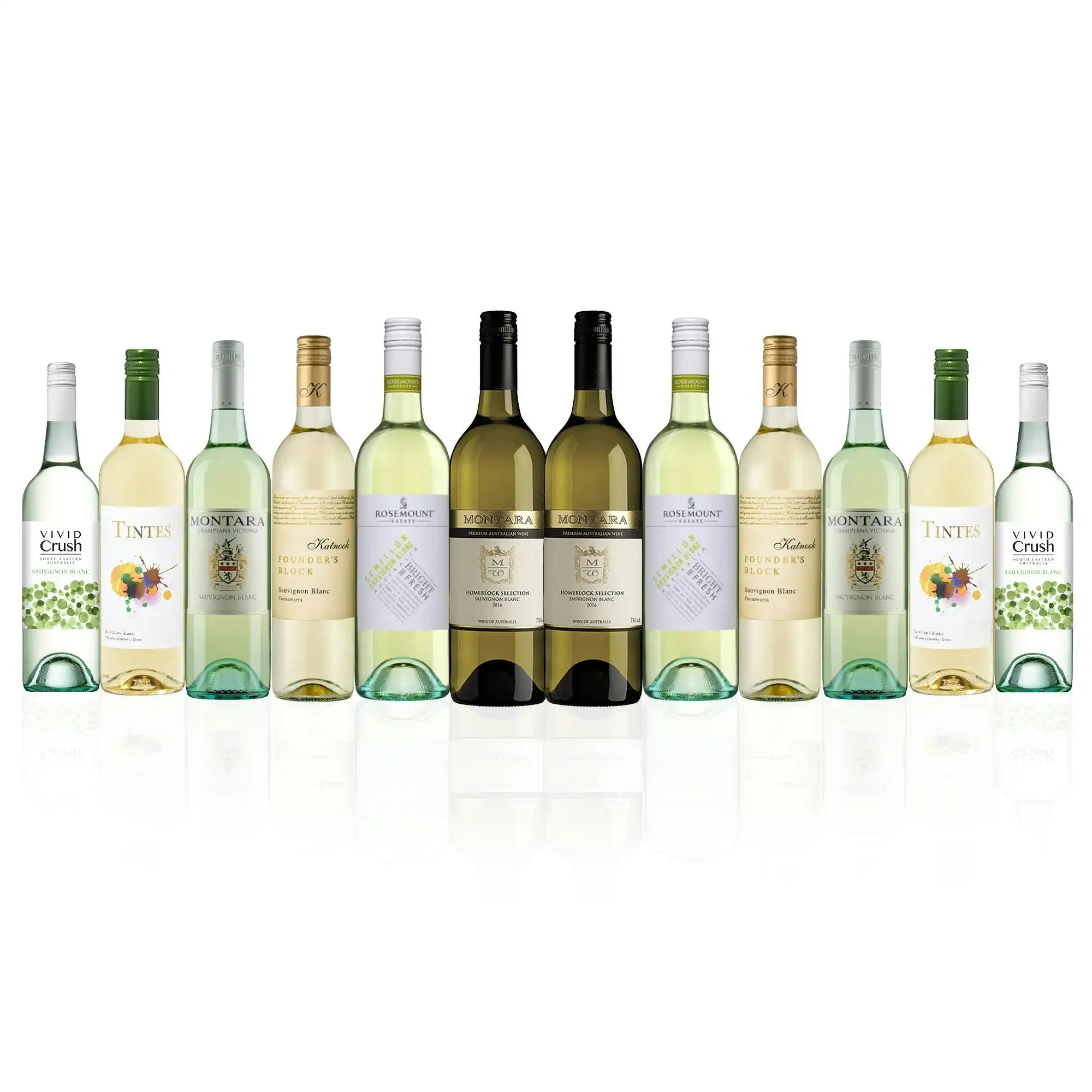 Sublime Sauvignon Blanc Sampler Mixed White Wine Dozen (12 bottles)