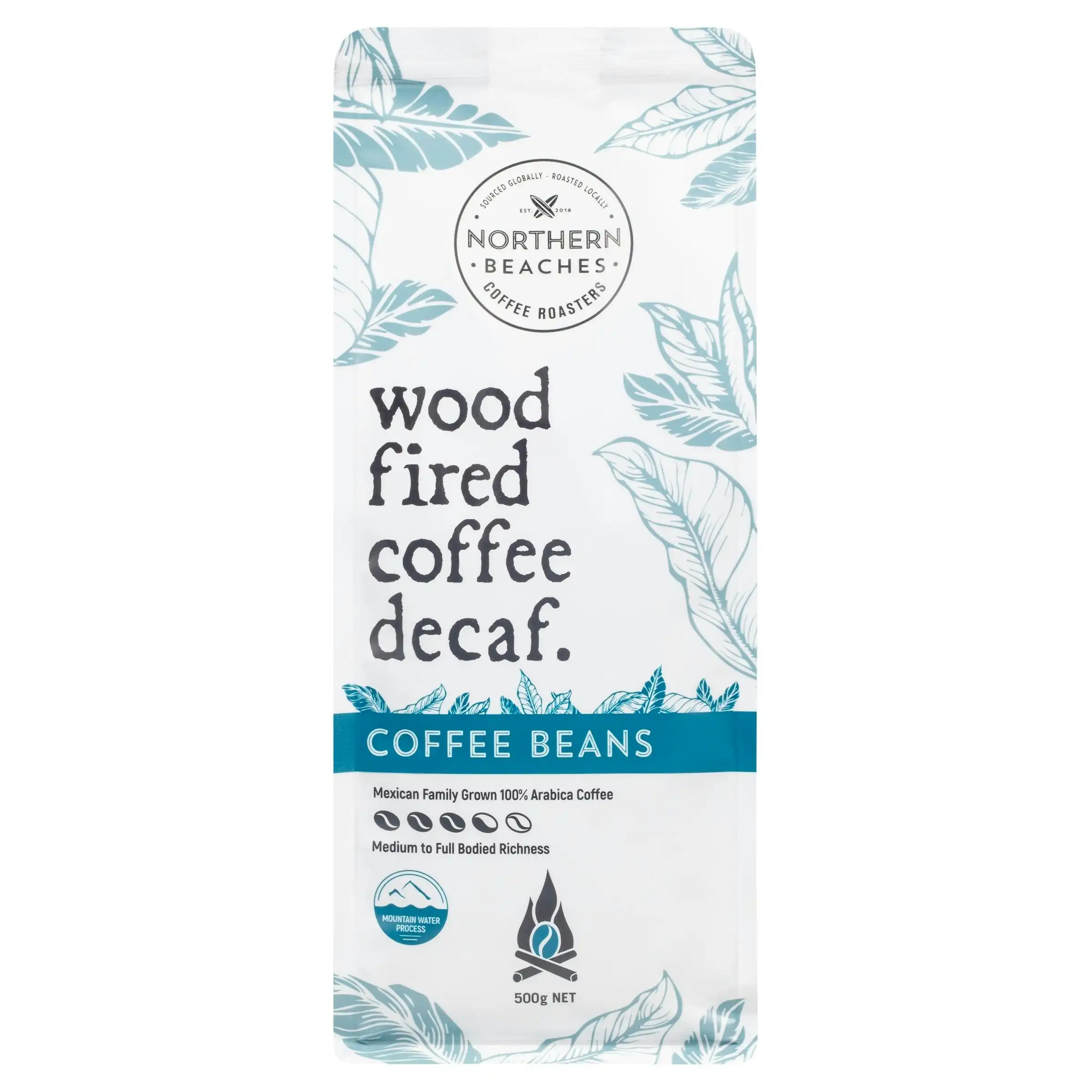 Wood Fired Coffee Decaf 500g Beans