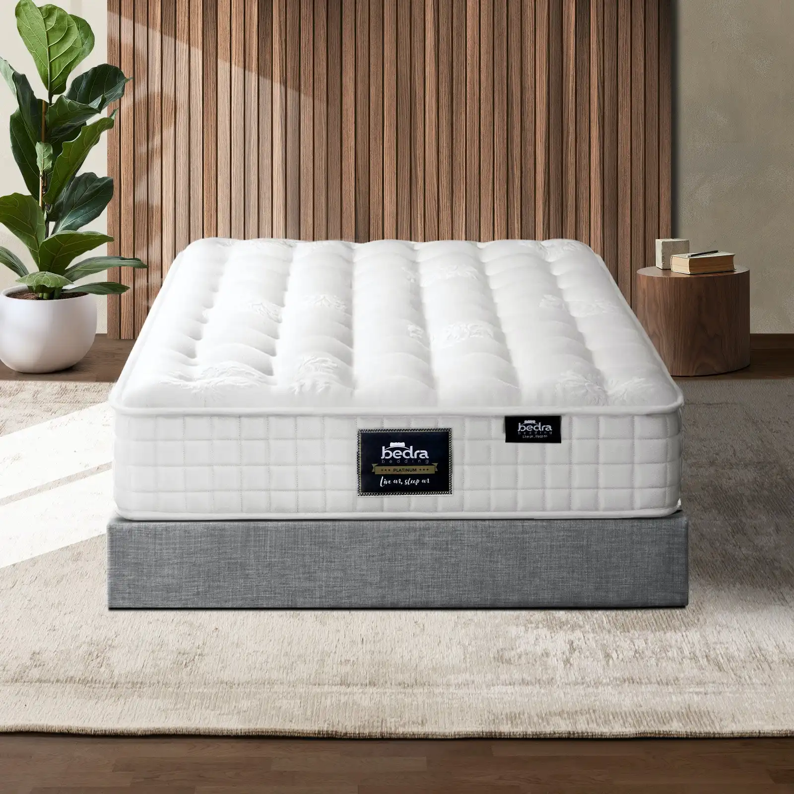Bedra Mattress Single Bed Luxury Tight Top Pocket Spring Foam Medium Firm 27cm