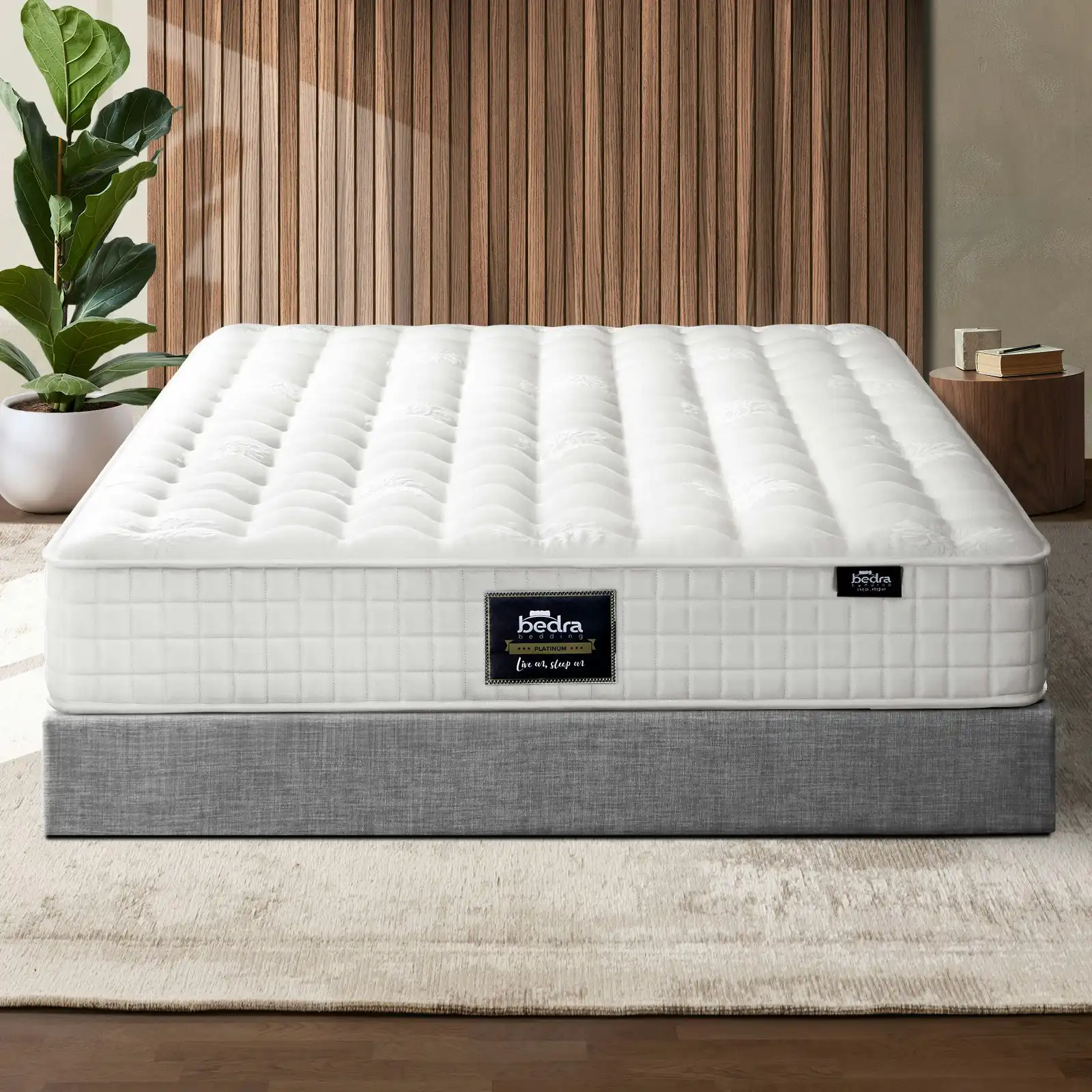 Bedra Mattress Double Bed Luxury Tight Top Pocket Spring Foam Medium Firm 27cm