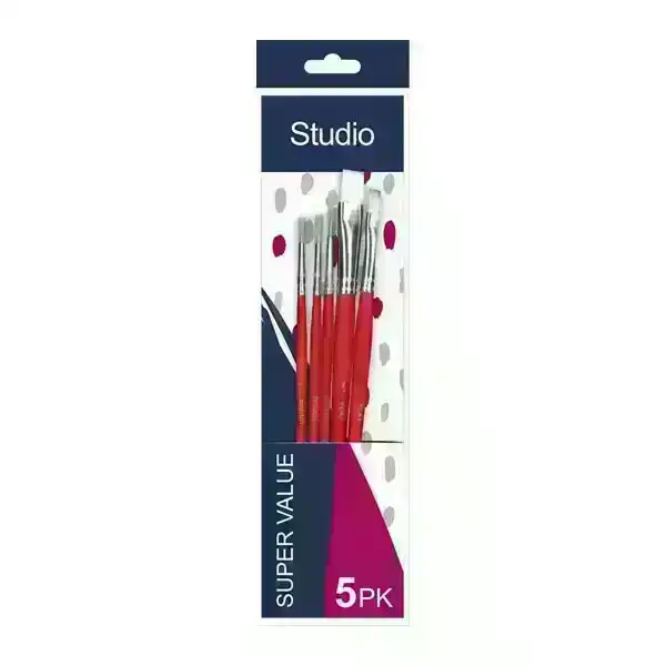 Sullivans Paint Brush Super Value Studio- 5pk