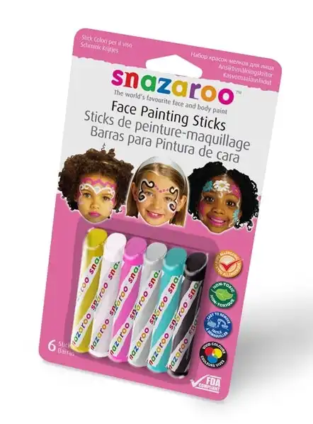 Snazaroo Face Paint Sticks, Girls