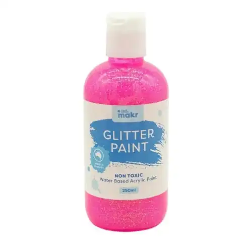 Little Makr Glitter Paint, Pink- 250ml
