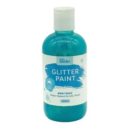 Little Makr Glitter Paint, Aqua- 250ml