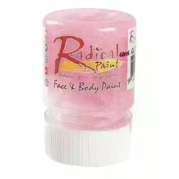 Radical Paint Face & Body, Glitter Pink- 40ml