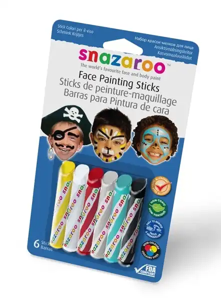 Snazaroo Face Paint Sticks, Boys