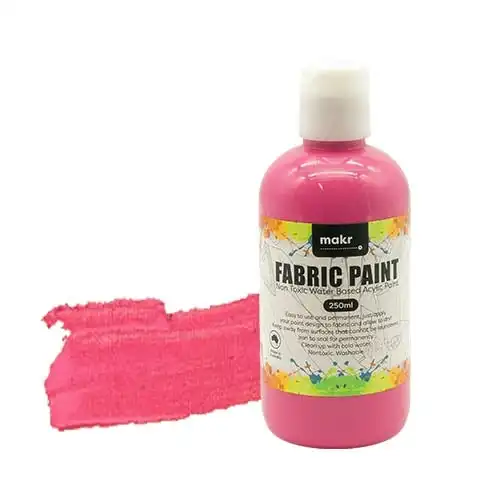 Makr Fabric Paint, Pink- 250ml