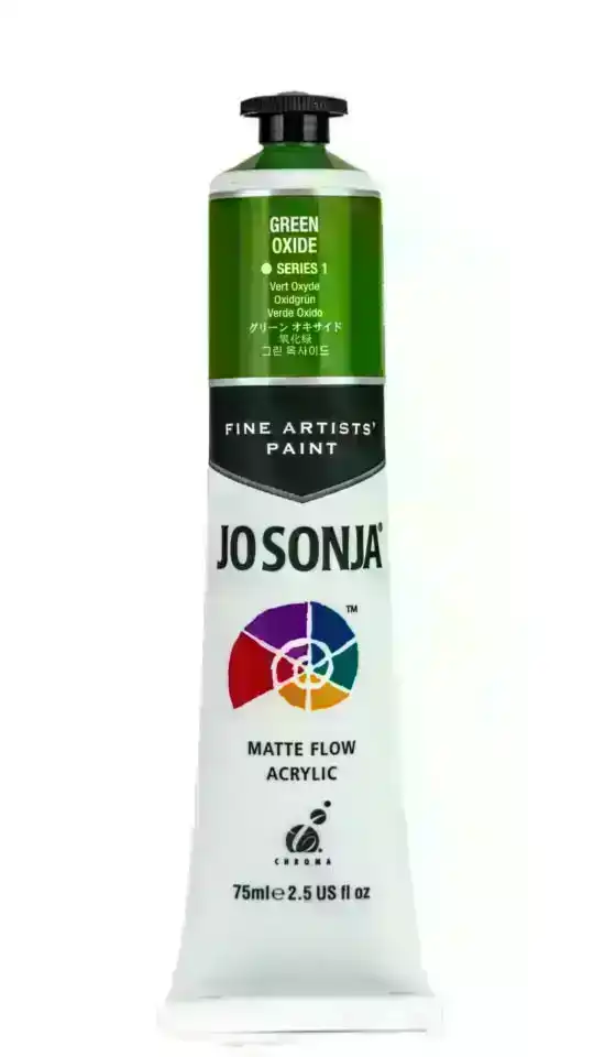 Jo Sonja Matte Flow Acrylic S1, Green Oxide- 75ml