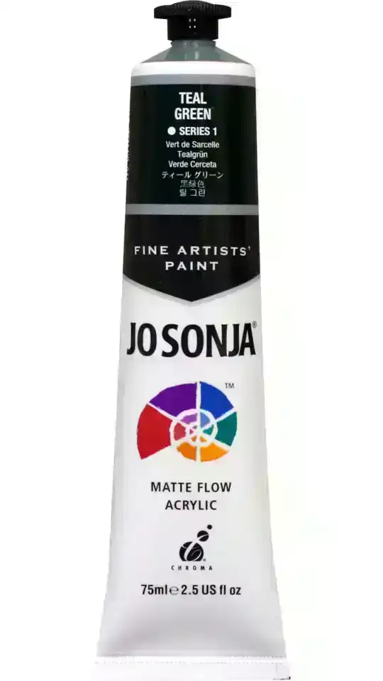 Jo Sonja Matte Flow Acrylic S1, Teal Green- 75ml