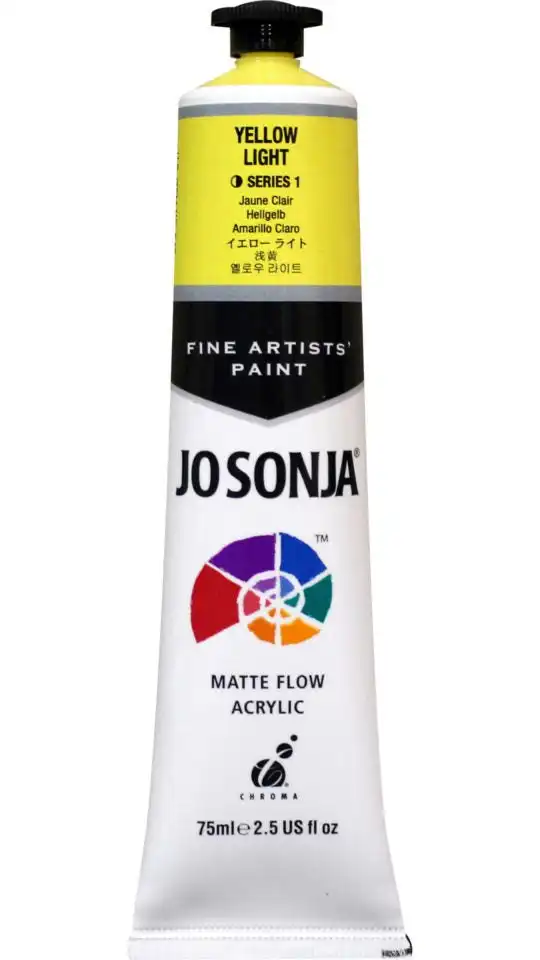 Jo Sonja Matte Flow Acrylic S1, Yellow Light- 75ml
