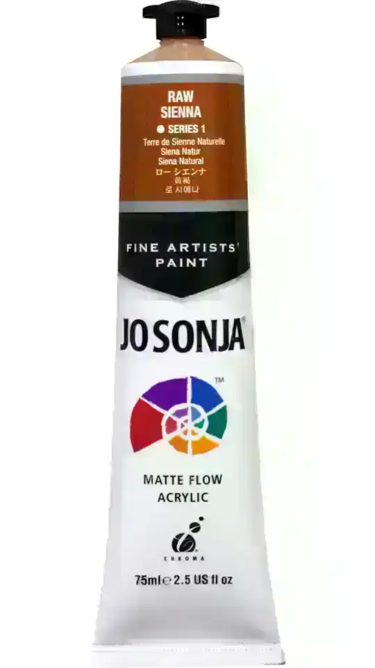 Jo Sonja Matte Flow Acrylic S1, Raw Sienna- 75ml