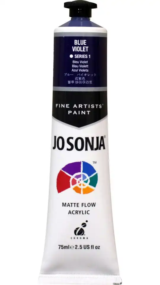 Jo Sonja Matte Flow Acrylic S1, Blue Violet- 75ml