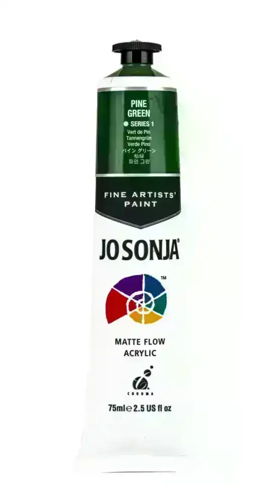 Jo Sonja Matte Flow Acrylic S1, Pine Green- 75ml