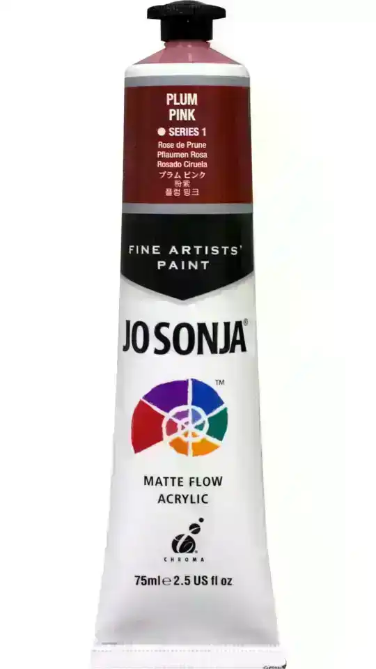 Jo Sonja Matte Flow Acrylic S1, Plum Pink- 75ml