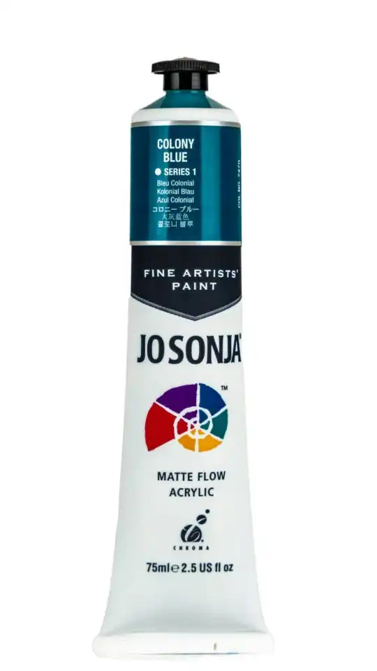 Jo Sonja Matte Flow Acrylic S1, Colony Blue- 75ml