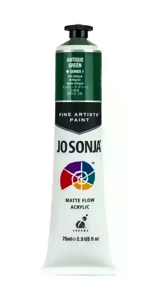 Jo Sonja Matte Flow Acrylic S1, Antique Green- 75ml