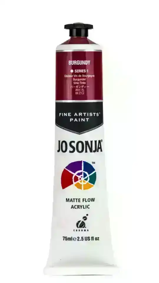 Jo Sonja Matte Flow Acrylic S1, Burgundy- 75ml