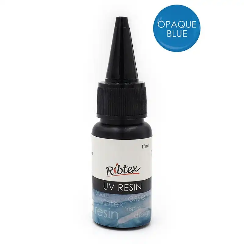Ribtex UV Colour Resin Bottle, Opaque Blue- 15ml