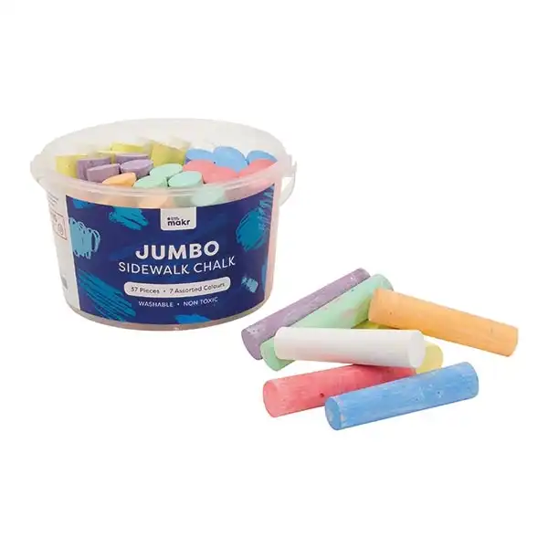 Little Makr Jumbo Chalk Bucket- 37pc