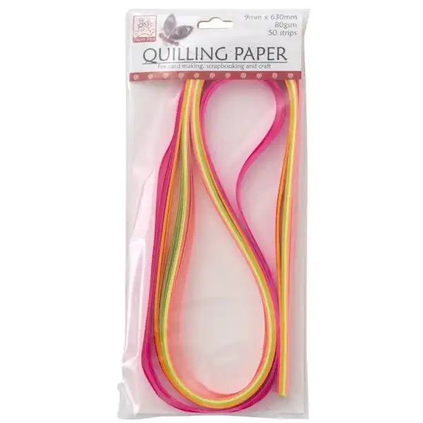 Quilling Paper, Fluorescence 9mm- 50pc