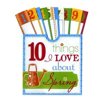 10 Things Pocket Tag Pack, Spring