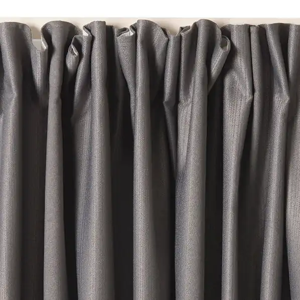 Regency Pencil Pleat Curtain, 205cm Drop -  Grey