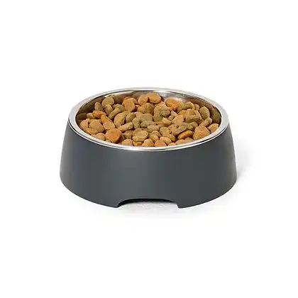 Snooza  Concrete & Stainless Steel Bowl  Charcoal