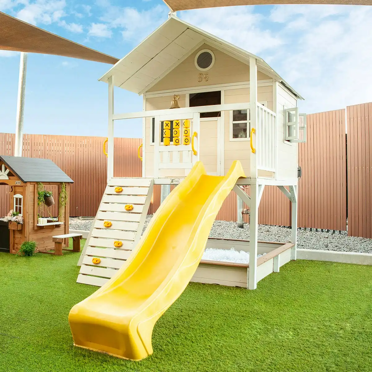 Lifespan Kids Warrigal Cubby House with Yellow Slide