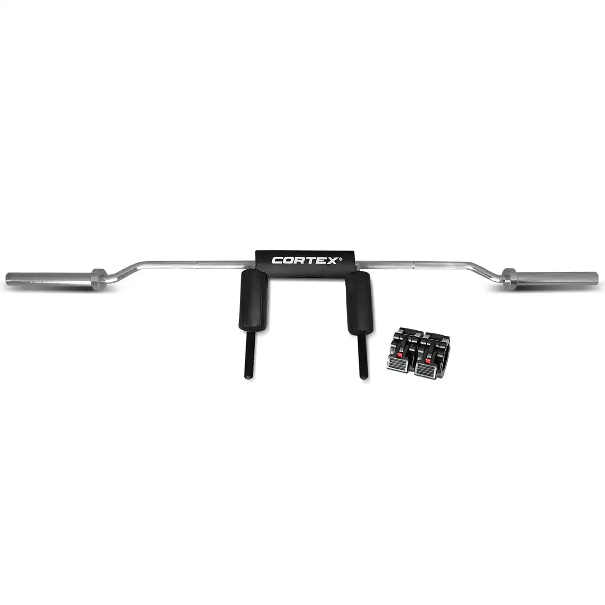 Cortex Safety Squat Olympic Barbell with Lock Jaw Collars