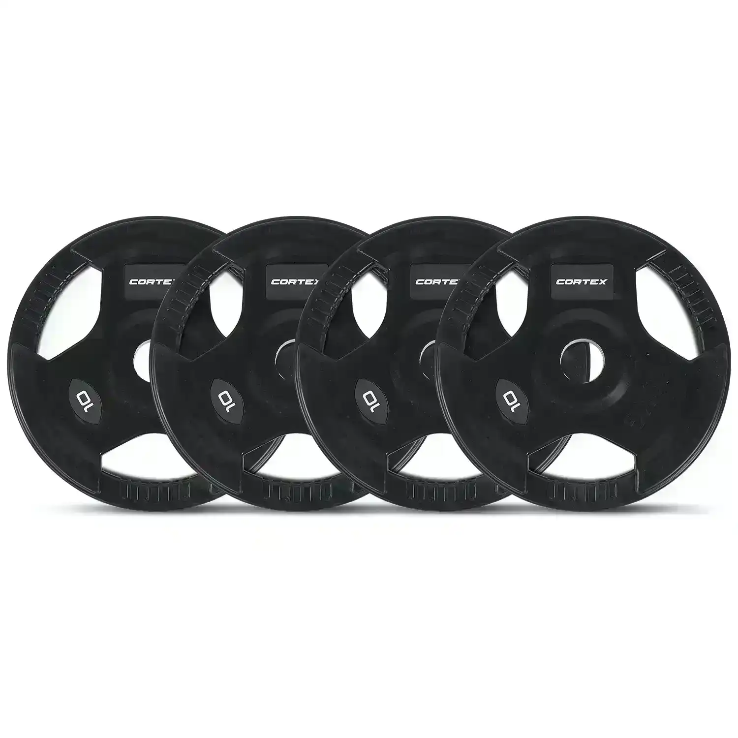 Cortex 10kg Tri-Grip 50mm Olympic Plates (Set of 4)