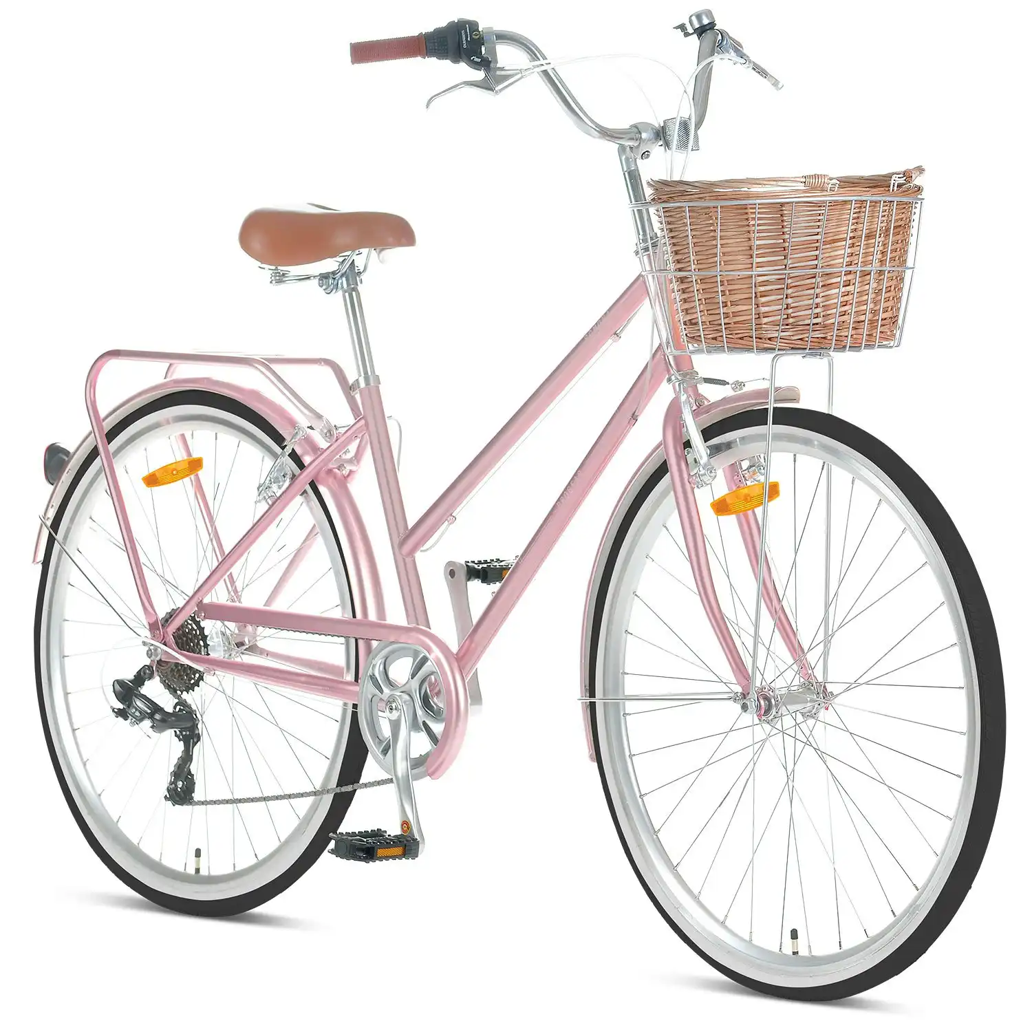 Progear 15" Ladies Pomona Retro/Vintage Bike 700c Rose Gold