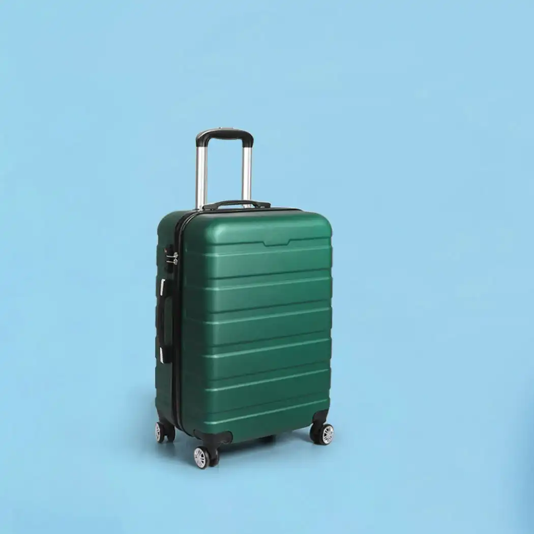 Slimbridge 20" Carry On Luggage Case Suitcase Travel TSA Lock Hard Shell Green