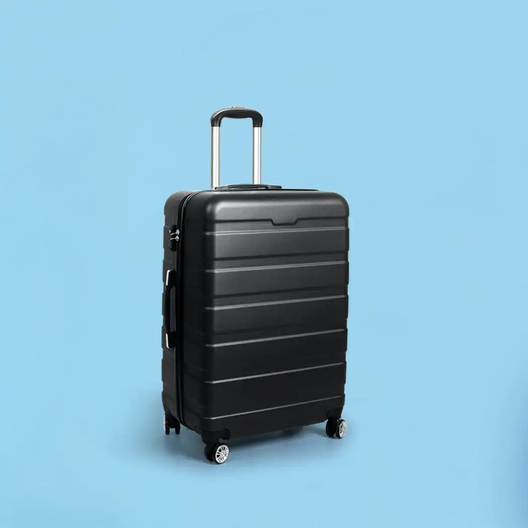 Slimbridge 24" Luggage Case Suitcase Travel Packing TSA Lock Hard Shell Black