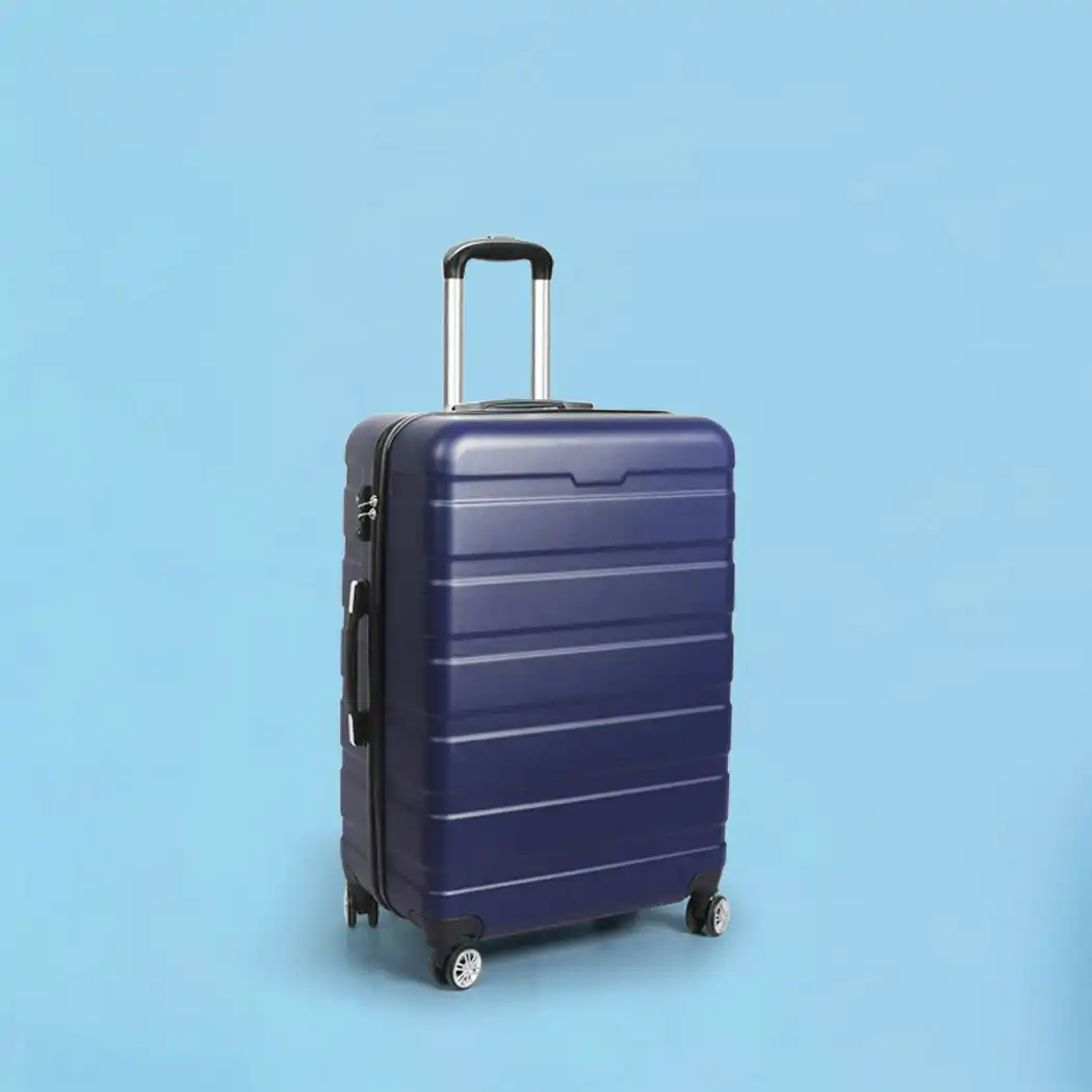 Slimbridge 24"Luggage Case Suitcase Travel Packing TSA Lock Hard Shell Case Navy