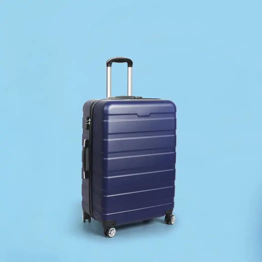 Slimbridge 24"Luggage Case Suitcase Travel Packing TSA Lock Hard Shell Case Navy