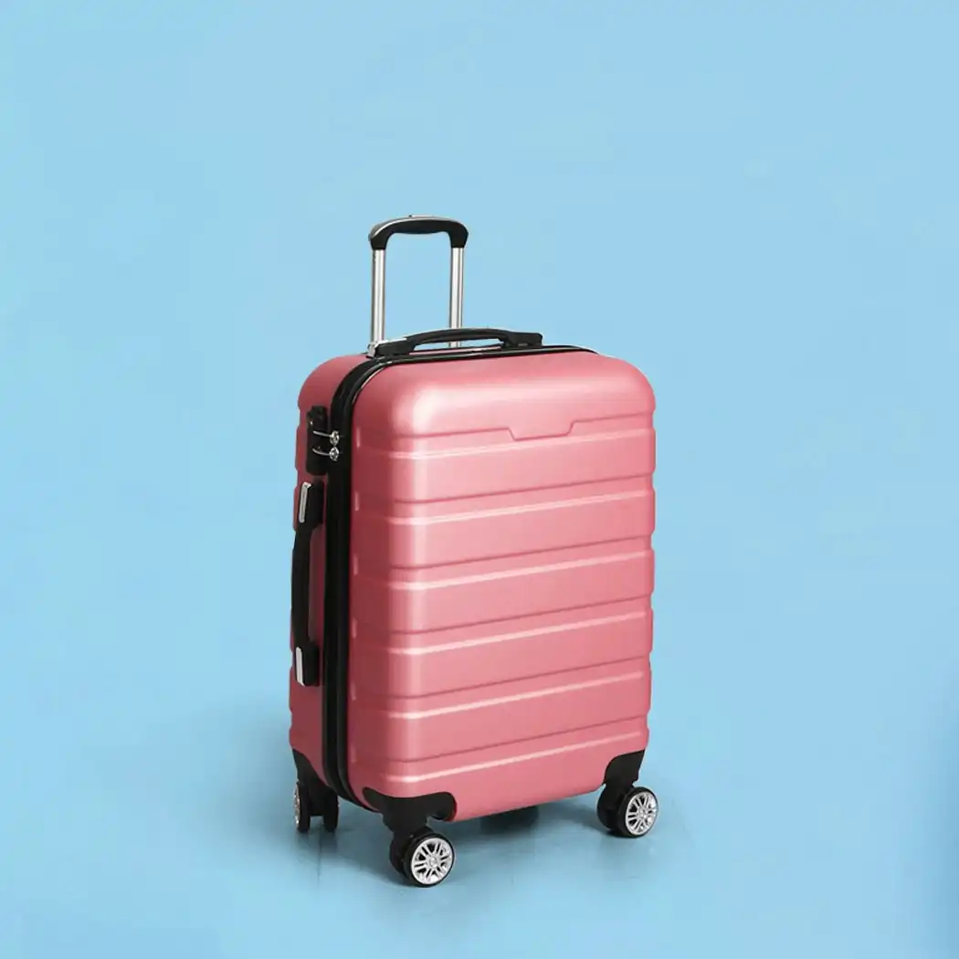 Slimbridge 24"Luggage Case Suitcase Travel Packing TSA Lock Hard Shell Rose Gold