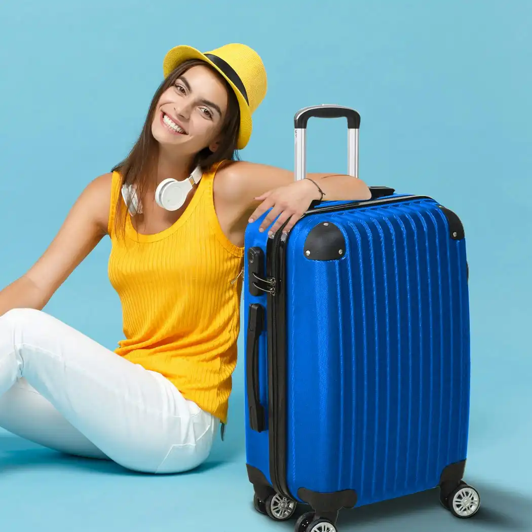 Slimbridge 24" Luggage Suitcase Code Lock Hard Shell Travel Carry Bag Trolley