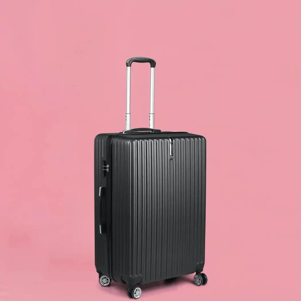 Slimbridge 20" Carry On Luggage Suitcase Travel TSA Lock Hard Shell Case Black