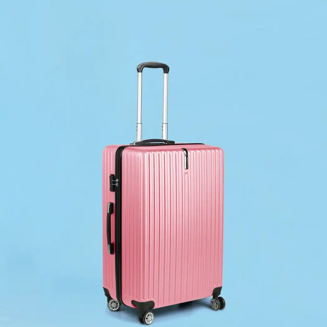 Slimbridge 20" Carry On Luggage Suitcase Travel TSA Lock Hard Shell Rose Gold