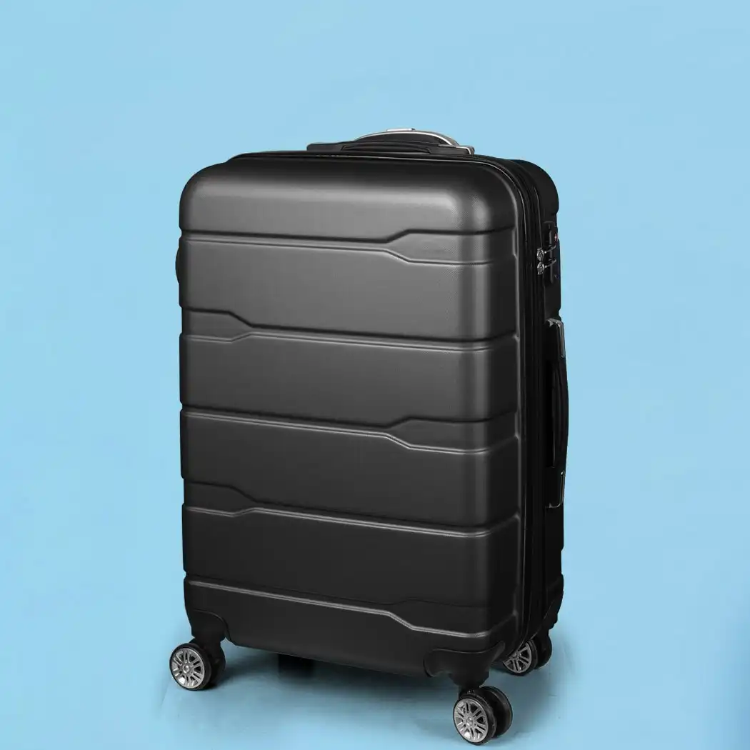 Slimbridge 28" Inch Expandable Luggage Travel Suitcase Case Hard Shell TSA Black