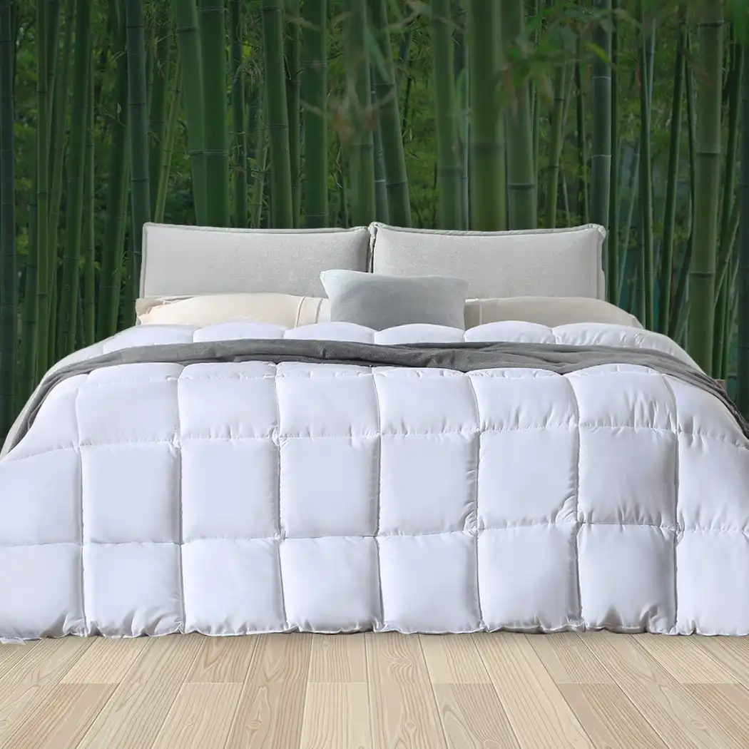 Dreamz Quilts Bamboo Quilt Winter All Season Bedding Duvet Super King 700GSM