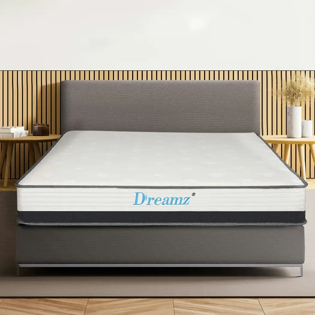 Dreamz Pocket Spring Mattress HD Foam Medium Firm Bedding Bed Top Double 21CM